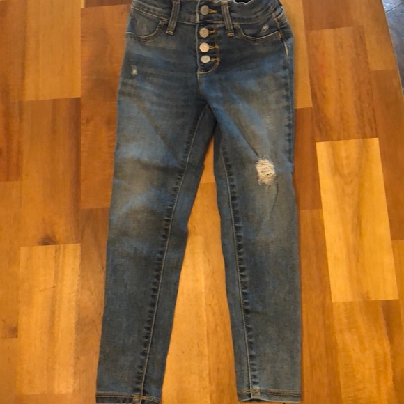 Rockstar Ballerina Distressed Jeggings 72% cotton - Picture 1 of 5